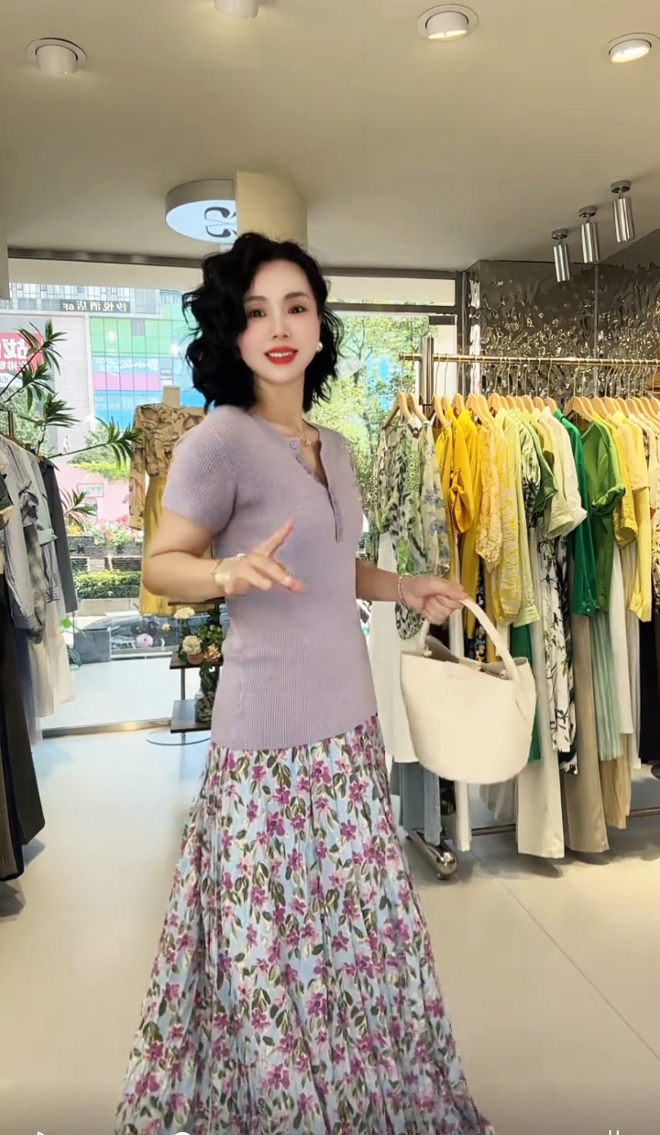 905*真丝羊毛坑条圆领显瘦针织T