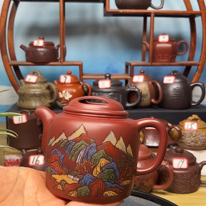 茶壶紫砂微瑕不带证书礼盒300cc