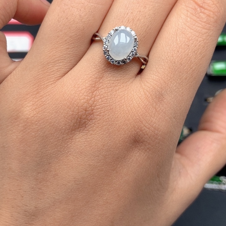 翡翠未镶嵌戒指戒指