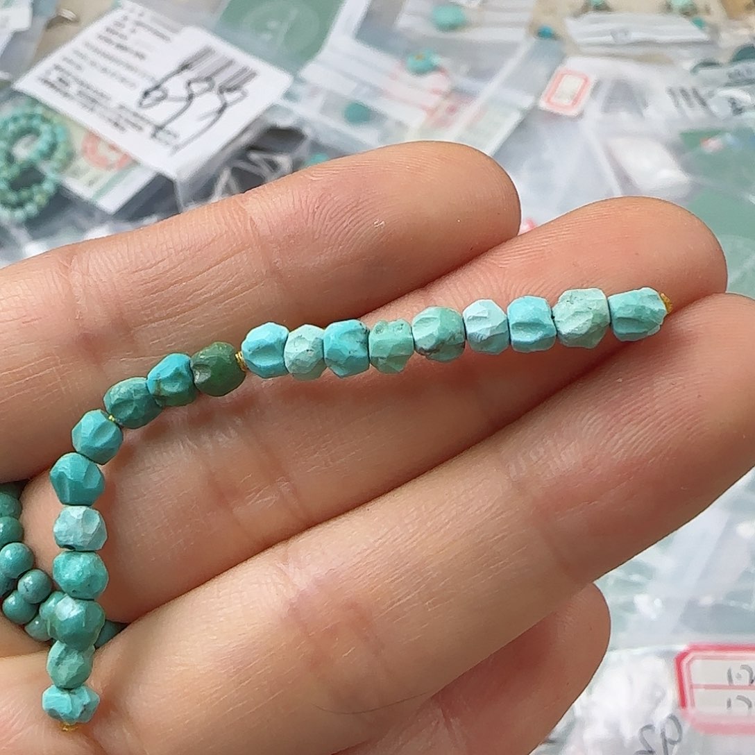 绿松石珠宝半成品未镶嵌