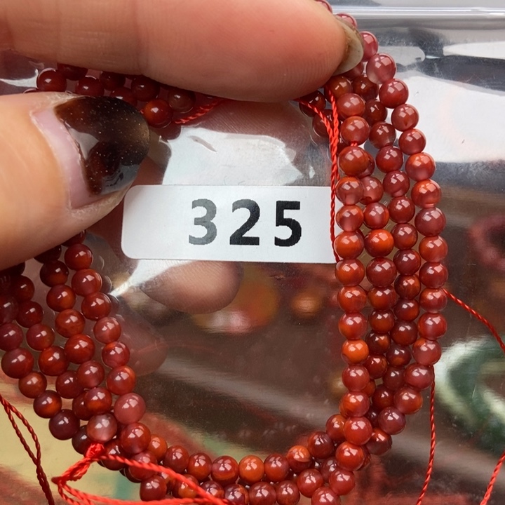 南红玛瑙未镶嵌手链