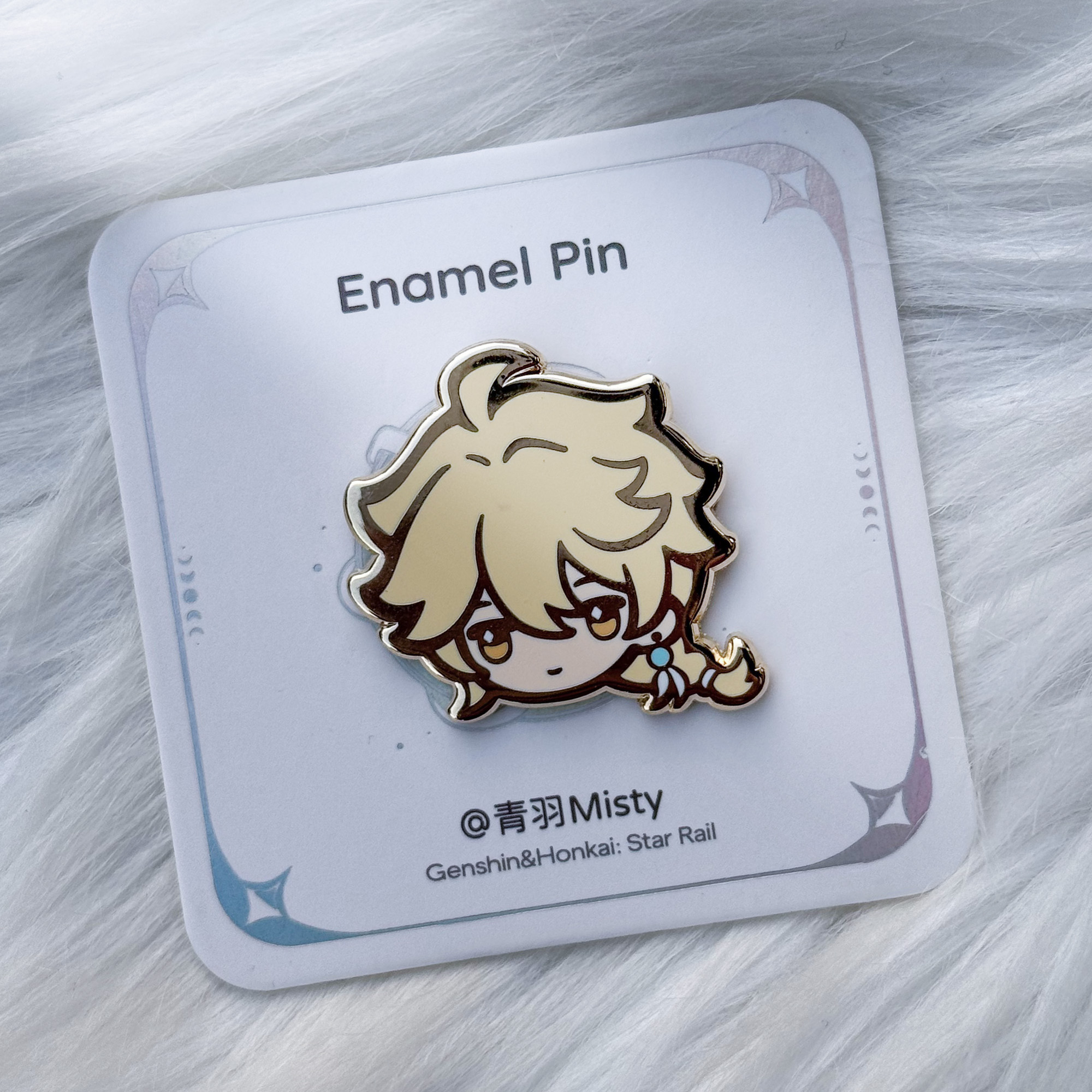 原创同人周边旅行者空荧仿珐琅金属徽章【青羽misty】