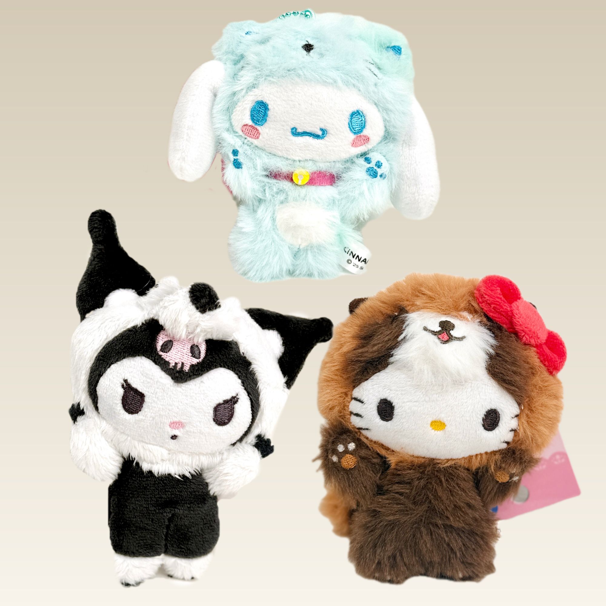 【日版正品】三丽鸥欢呼小动物万岁变装系列毛绒公仔挂件