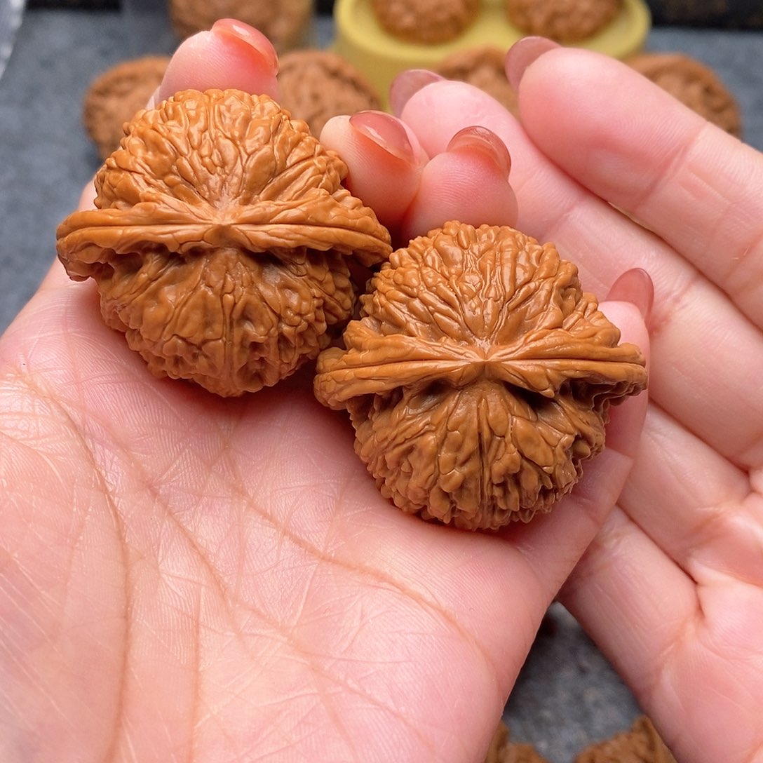 文玩核桃把件細**流精品白狮子43全品