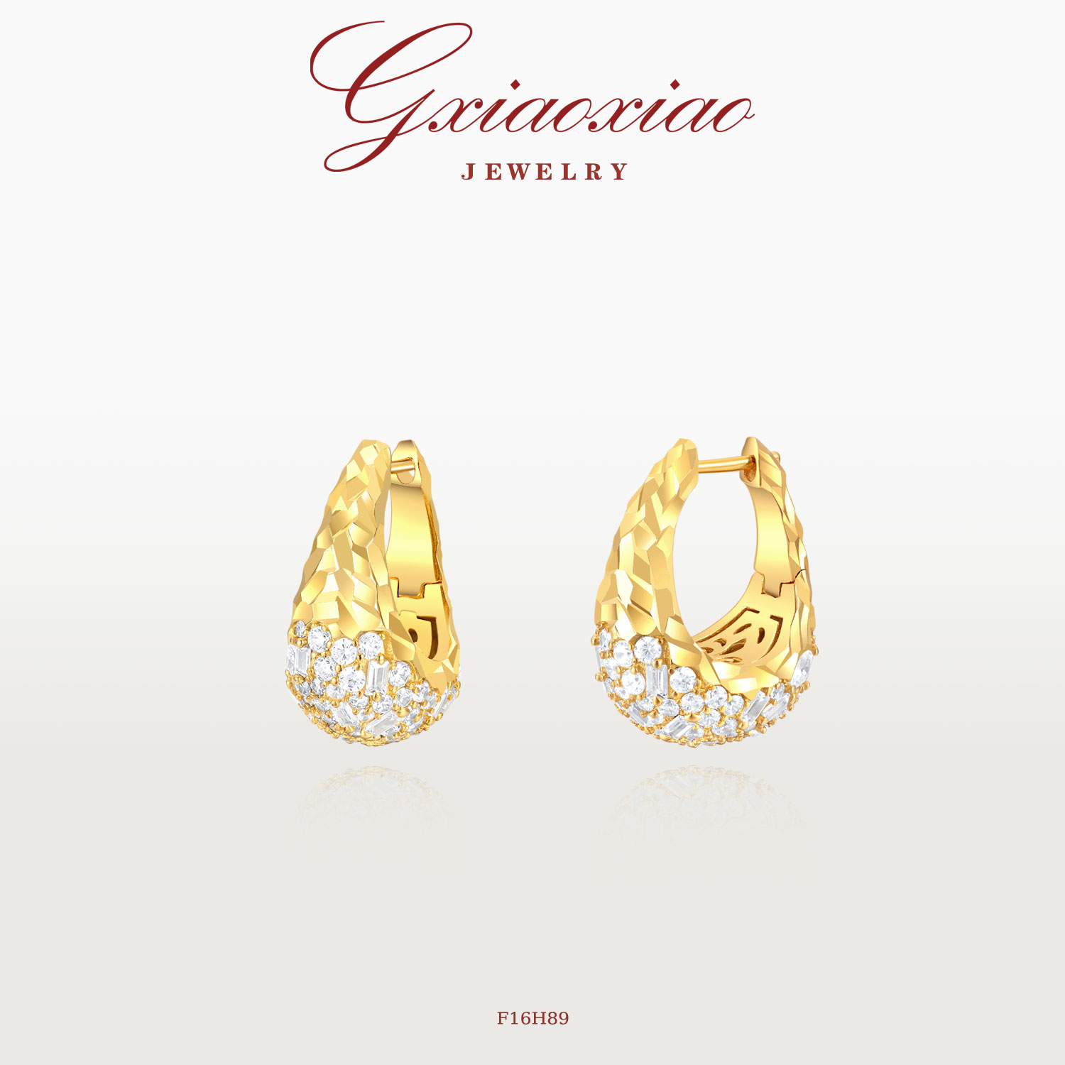 G XIAOXIAO 【星璨】轻奢气质闪耀简约百搭包包耳环 F16H89