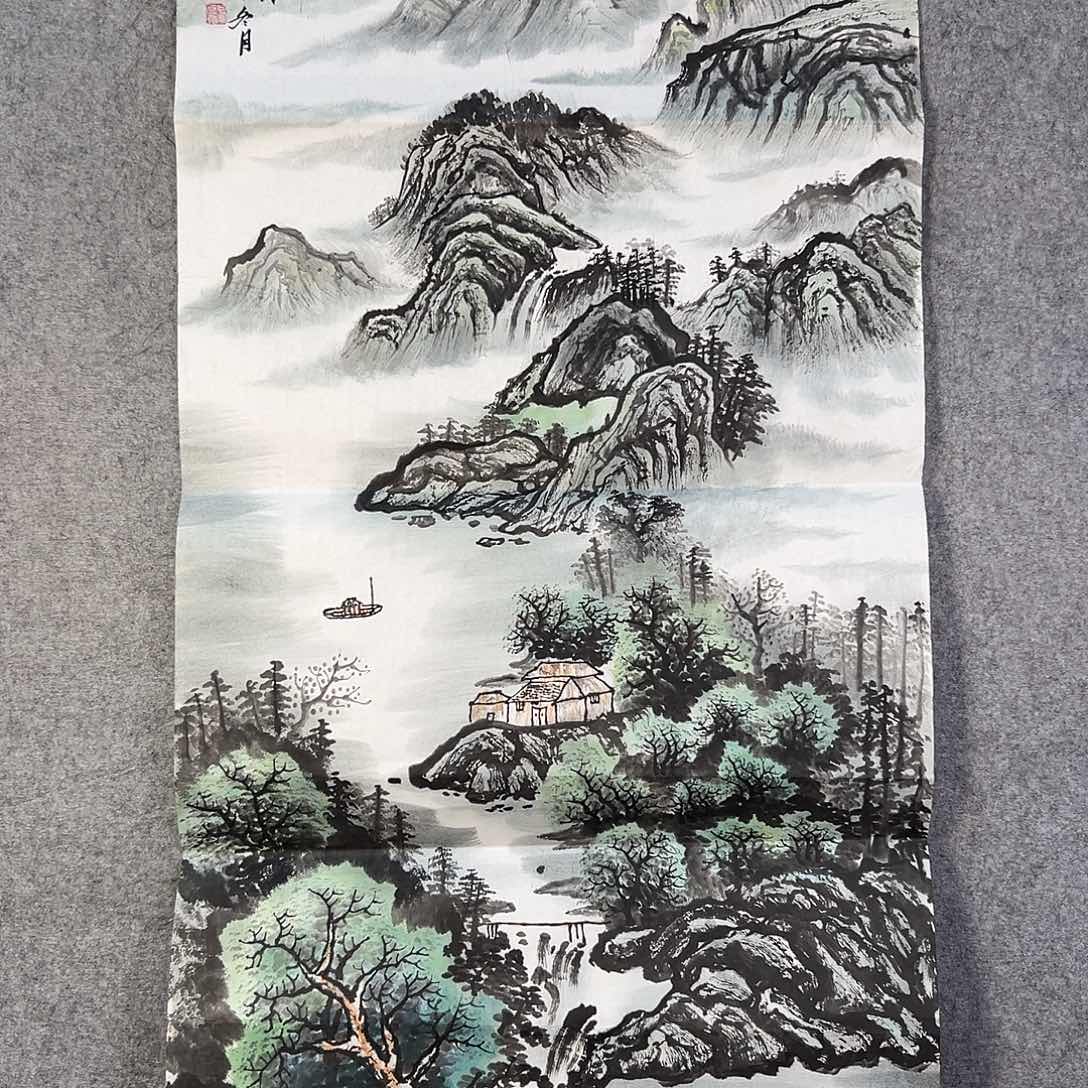 国画908 花鸟在此鸣叫时还要一