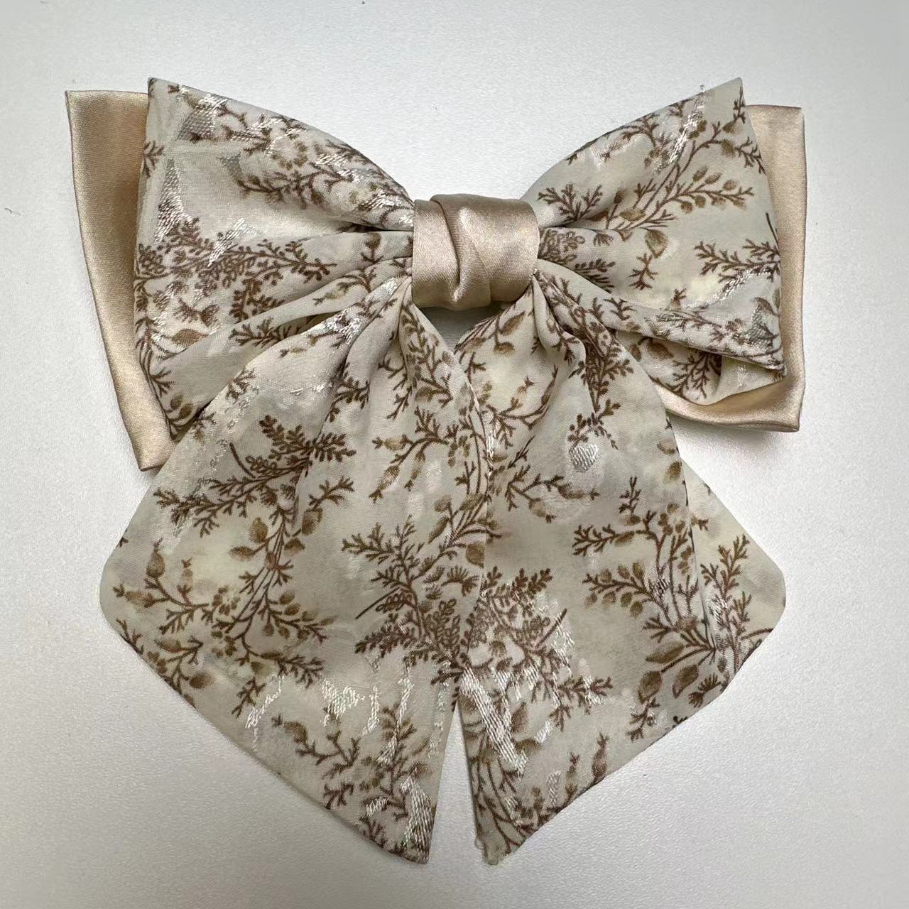 编号320弹簧夹女田园风休闲风日韩抓夹发夹发饰白色甜美弹簧夹