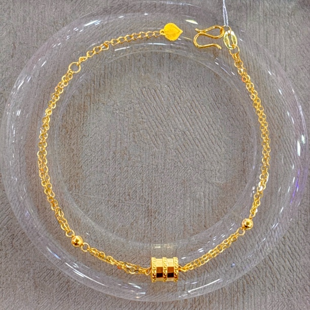 1足金时尚蛮腰手链5.04g