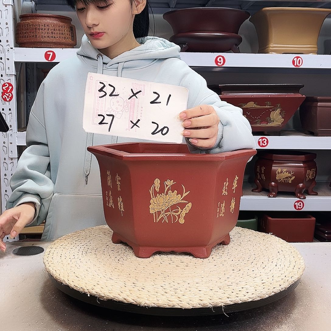 紫砂花盆紫砂花盆