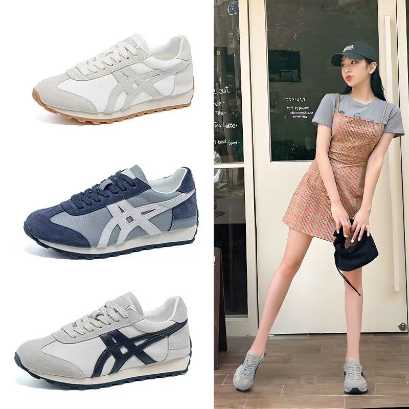 头层牛皮搭配羊皮内里德训鞋白打休闲女阿甘鞋透气单鞋潮鞋