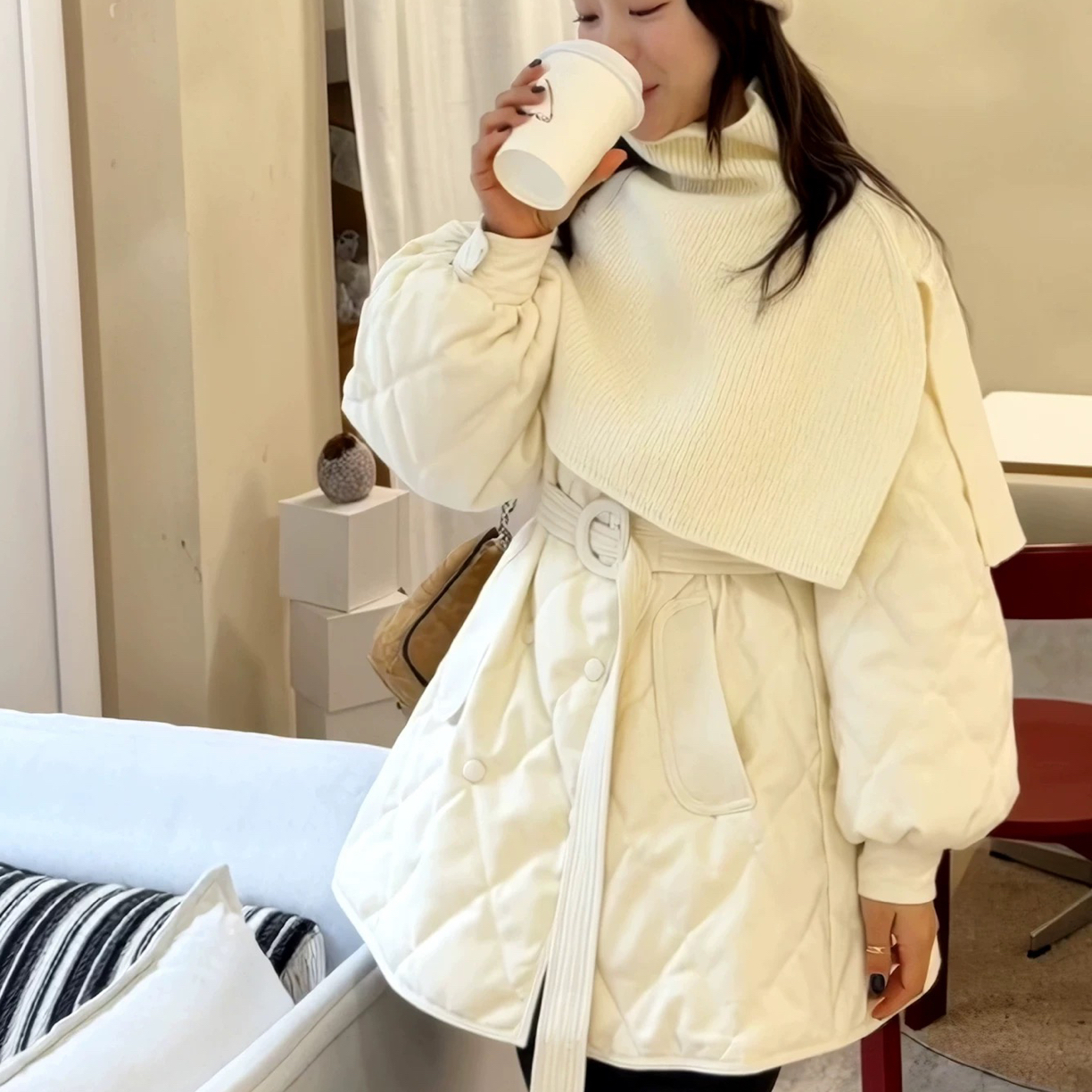 ♥美姐姐♥冬季爆款时尚韩系披肩外套