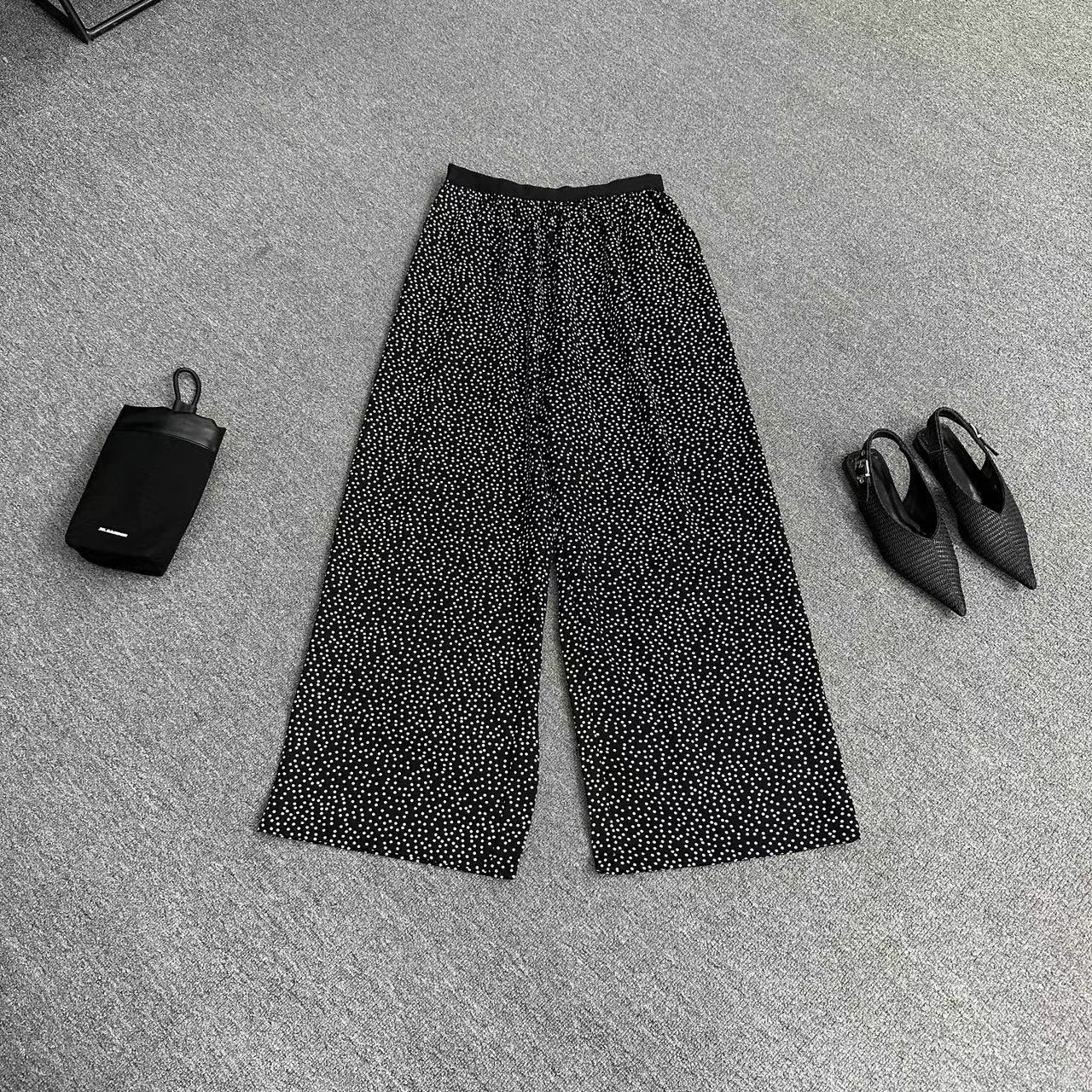 瑶睿安No退No换！！慎拍 ！220斤波点裤拖地长裤 软糯舒适258