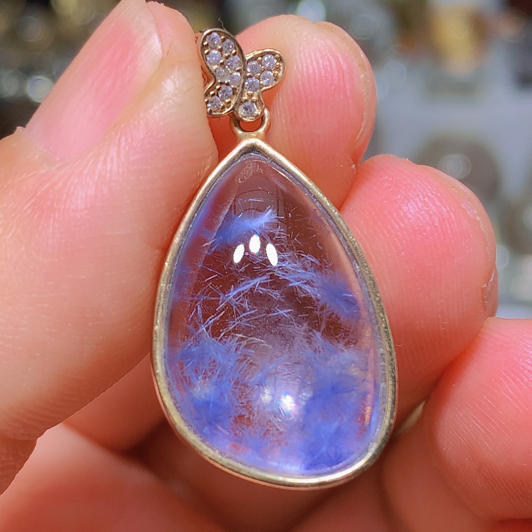 银S925镀金镶嵌水晶珠宝半成品定制款