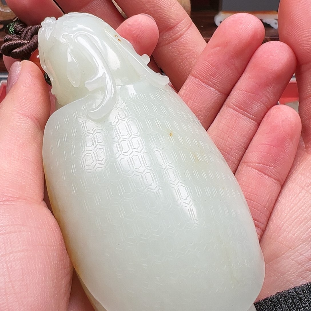 和田玉颈饰未镶嵌蒲*英