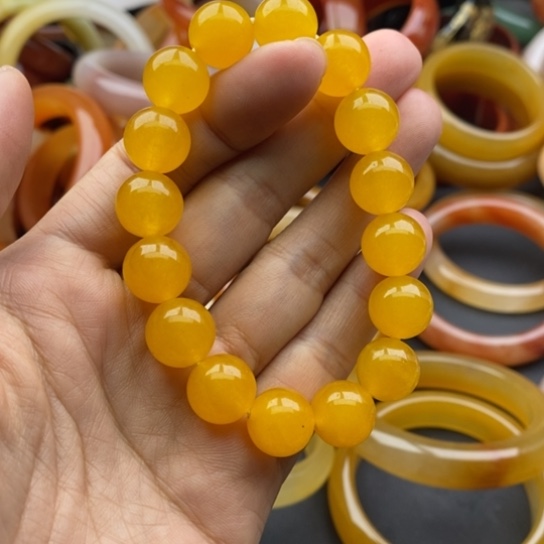 石英质玉未镶嵌手链