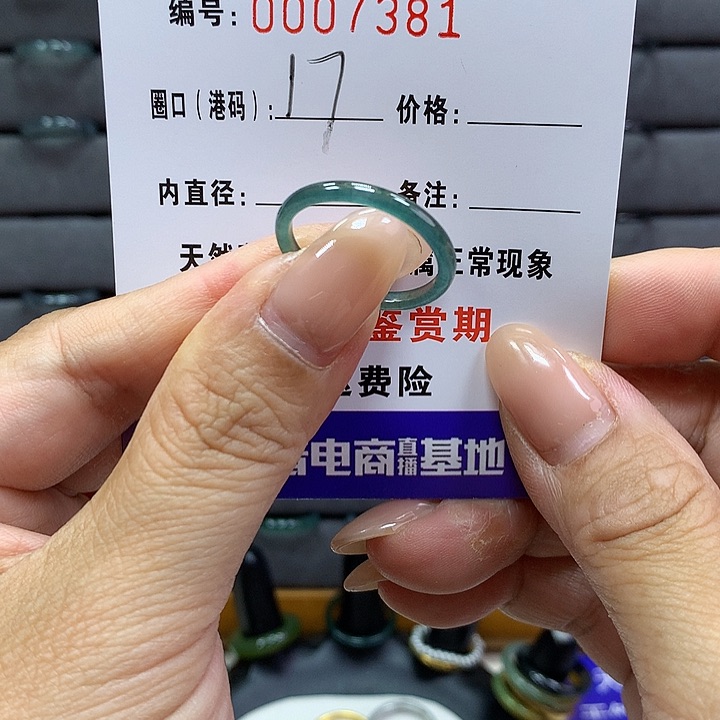 翡翠戒指未镶嵌      7381