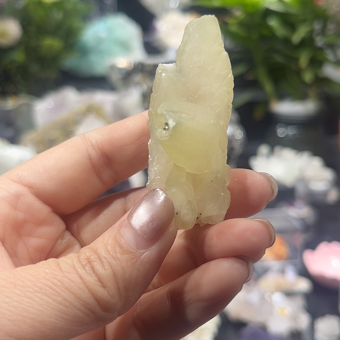 石材安微方解帶黃鐵共生