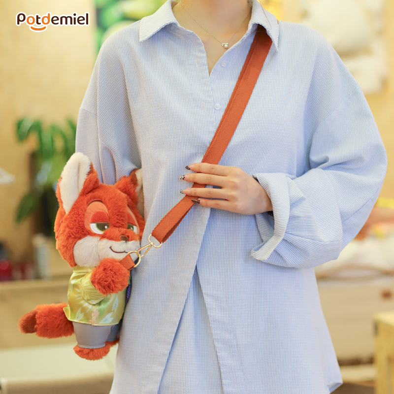 【现货现发】potdemiel蜂蜜罐迪士尼朱迪尼克爱抱抱手机斜挎双肩包