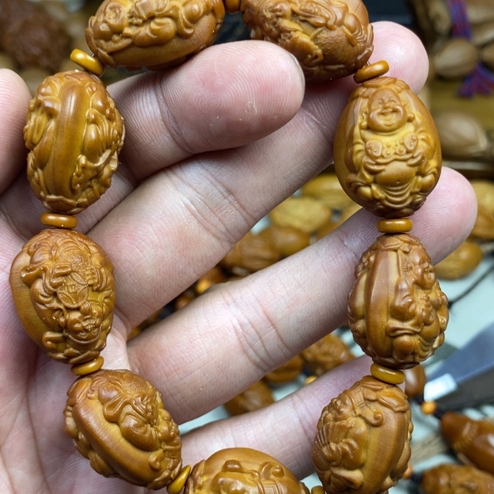 橄榄核手串/手链橄榄核雕工艺手串