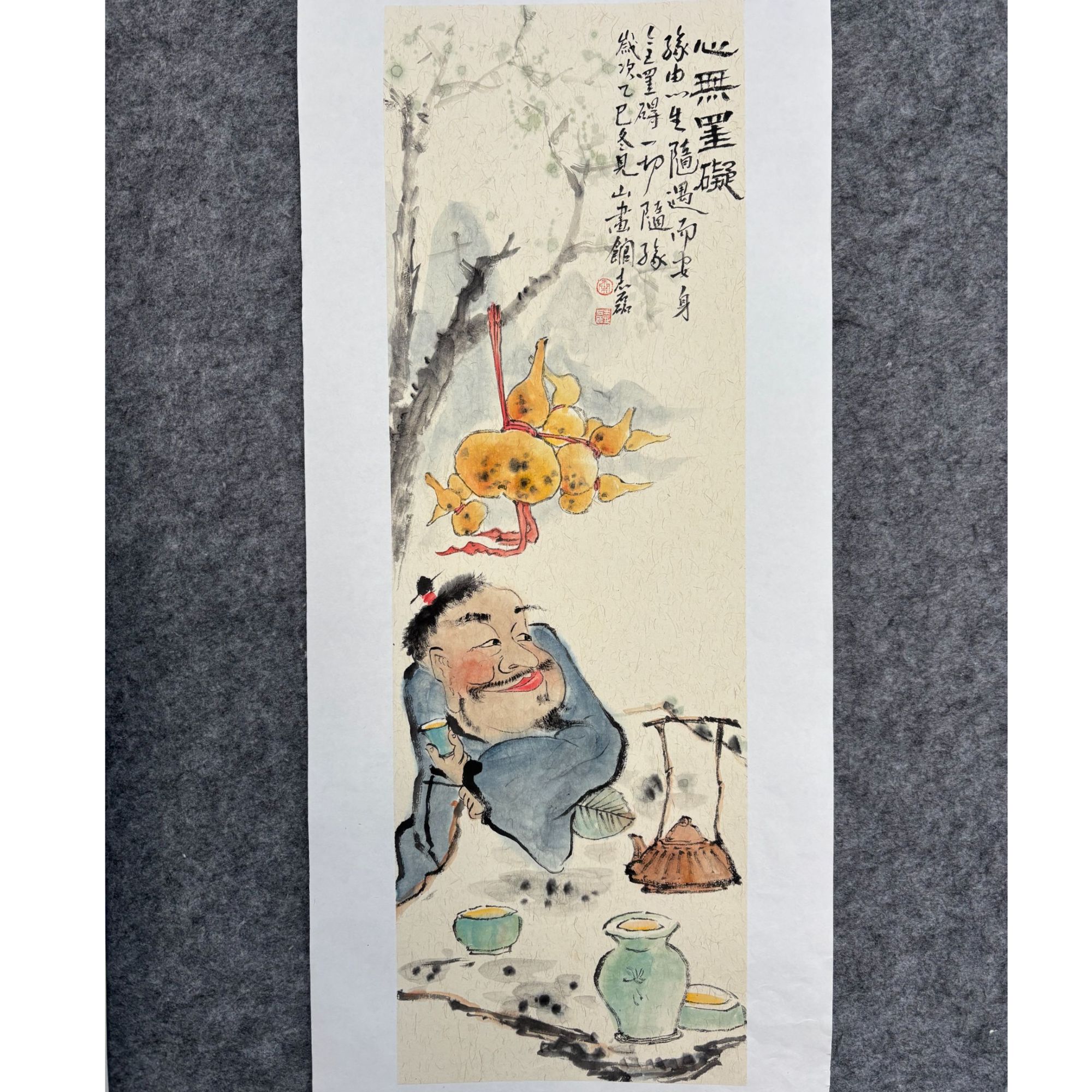 省美协秦老师禅意人物