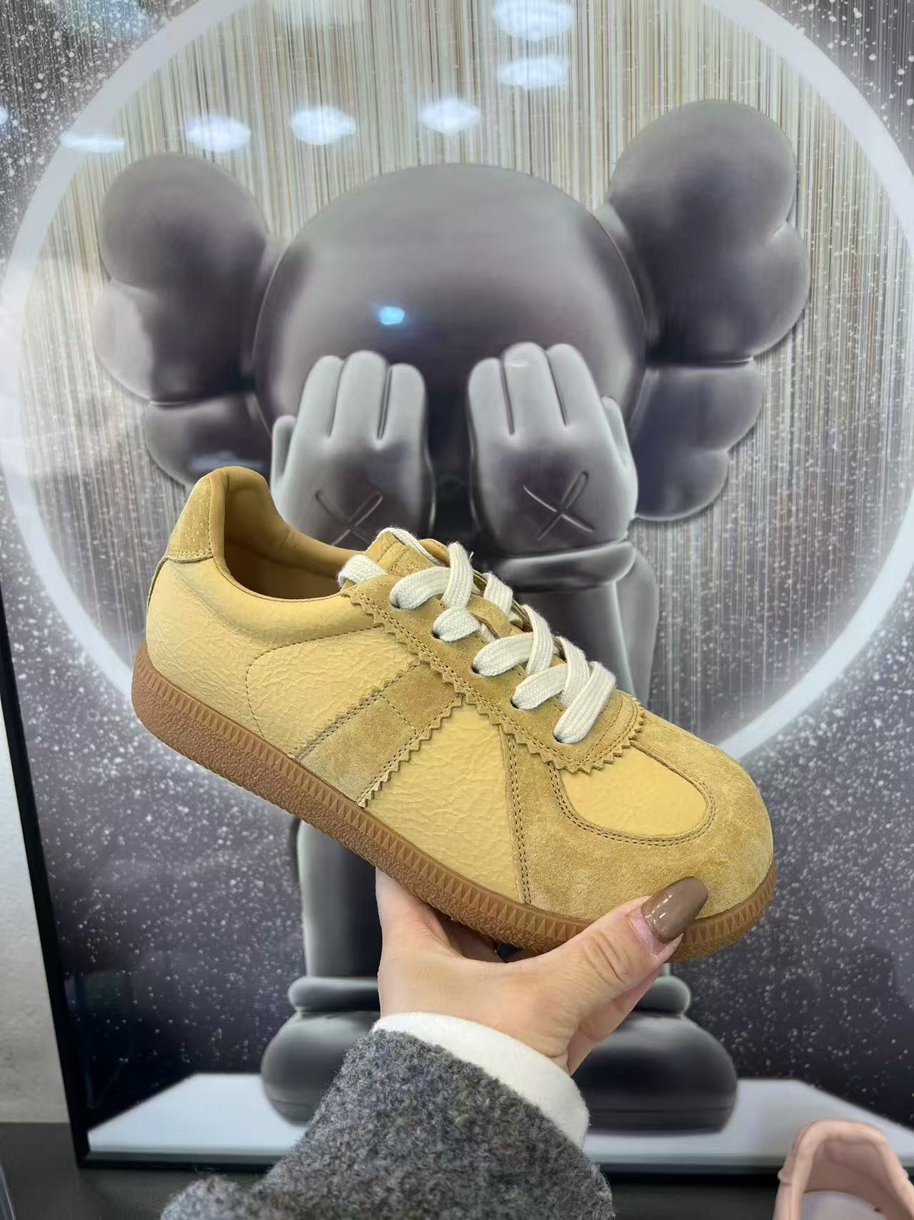 2025春季新款真皮休闲德训鞋女款