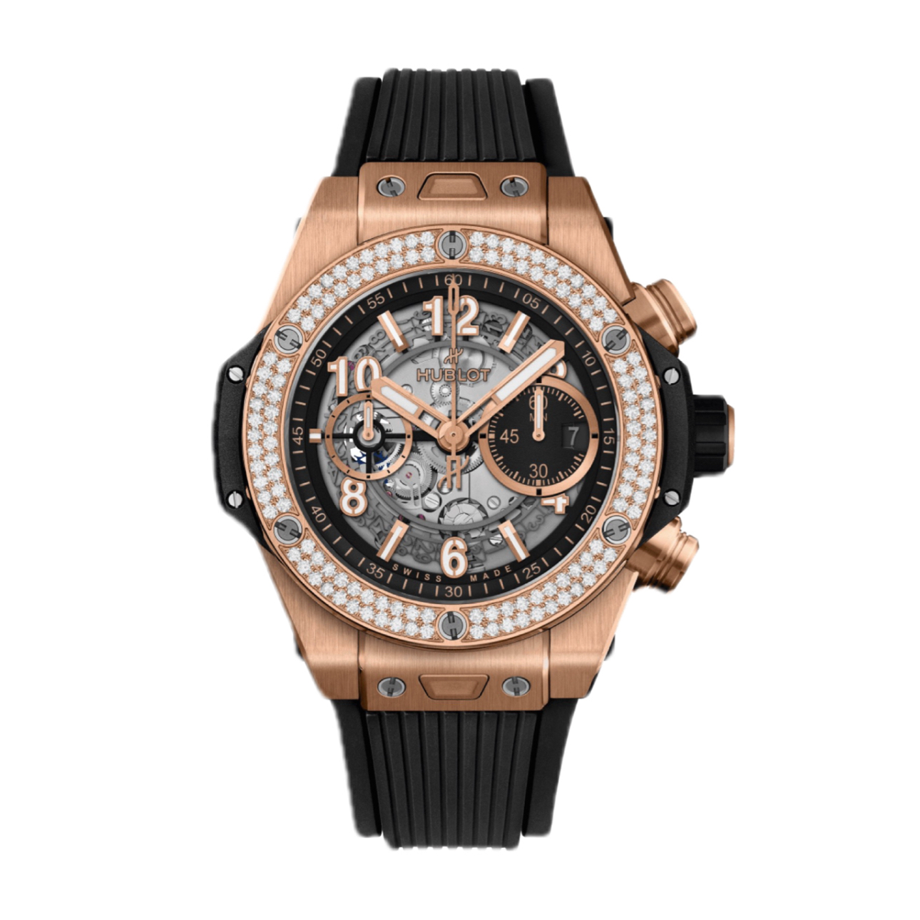 99新 Hublot/宇舶表 光头/宇舶421/大爆炸/44mm/玫金/原钻/22年