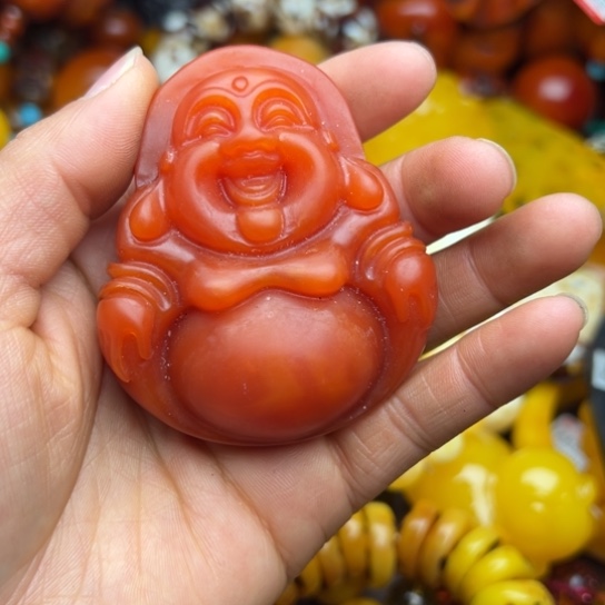 琥珀（花珀）手串未镶嵌蜜蜡