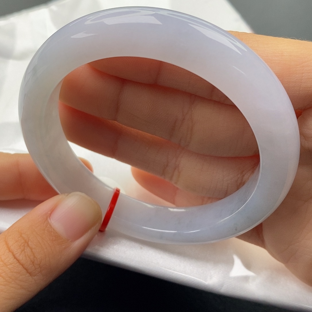 翡翠未镶嵌手镯5657正圈