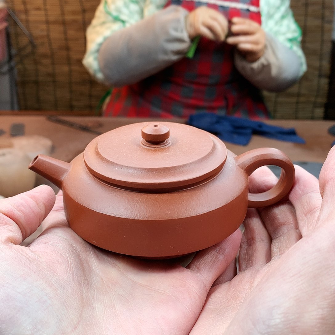 紫砂茶壶微瑕疵 不 退 不 换（仲芳周盘朱泥）壶口