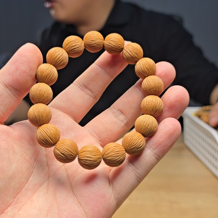 猴头核桃手串金丝