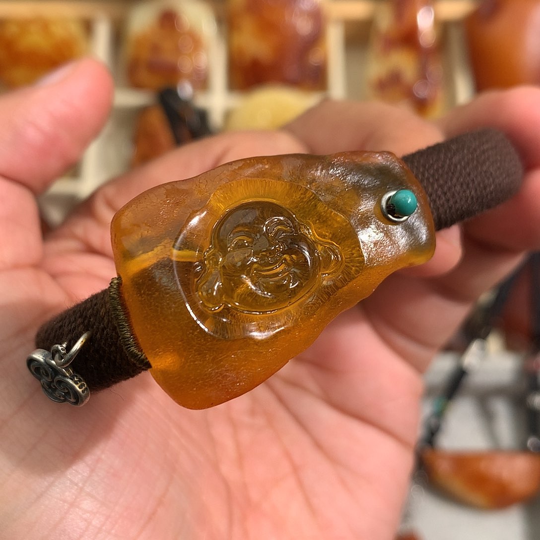 蜜蜡裸石未镶嵌你