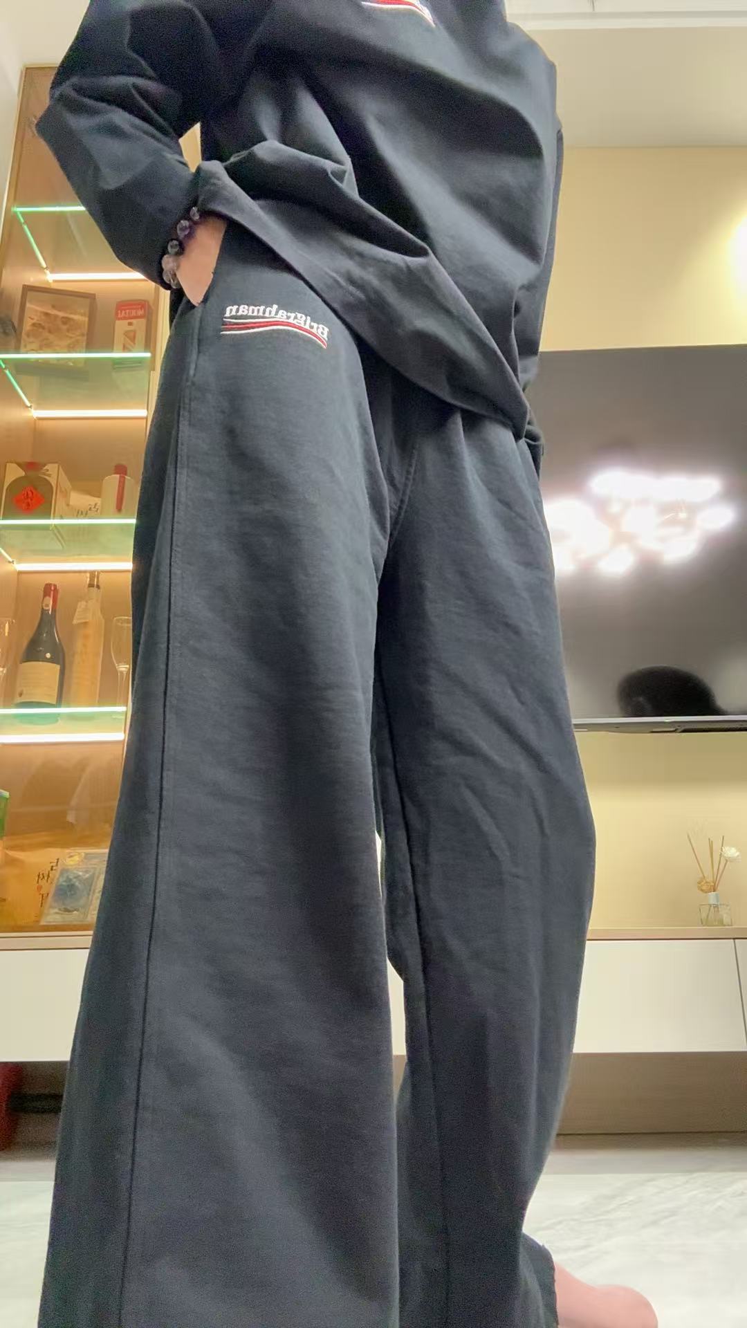 【BRIGRAHMAN】娜娜 潮牌轻奢情侣款【编号001】秋季显瘦长裤宽松