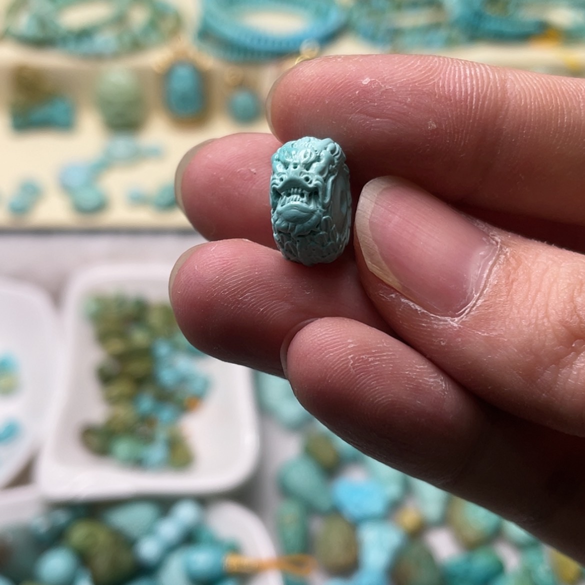 【闪购商品】绿松石珠宝奇石未镶嵌南**弟