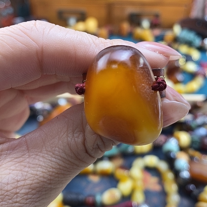 蜜蜡未镶嵌戒指戒指