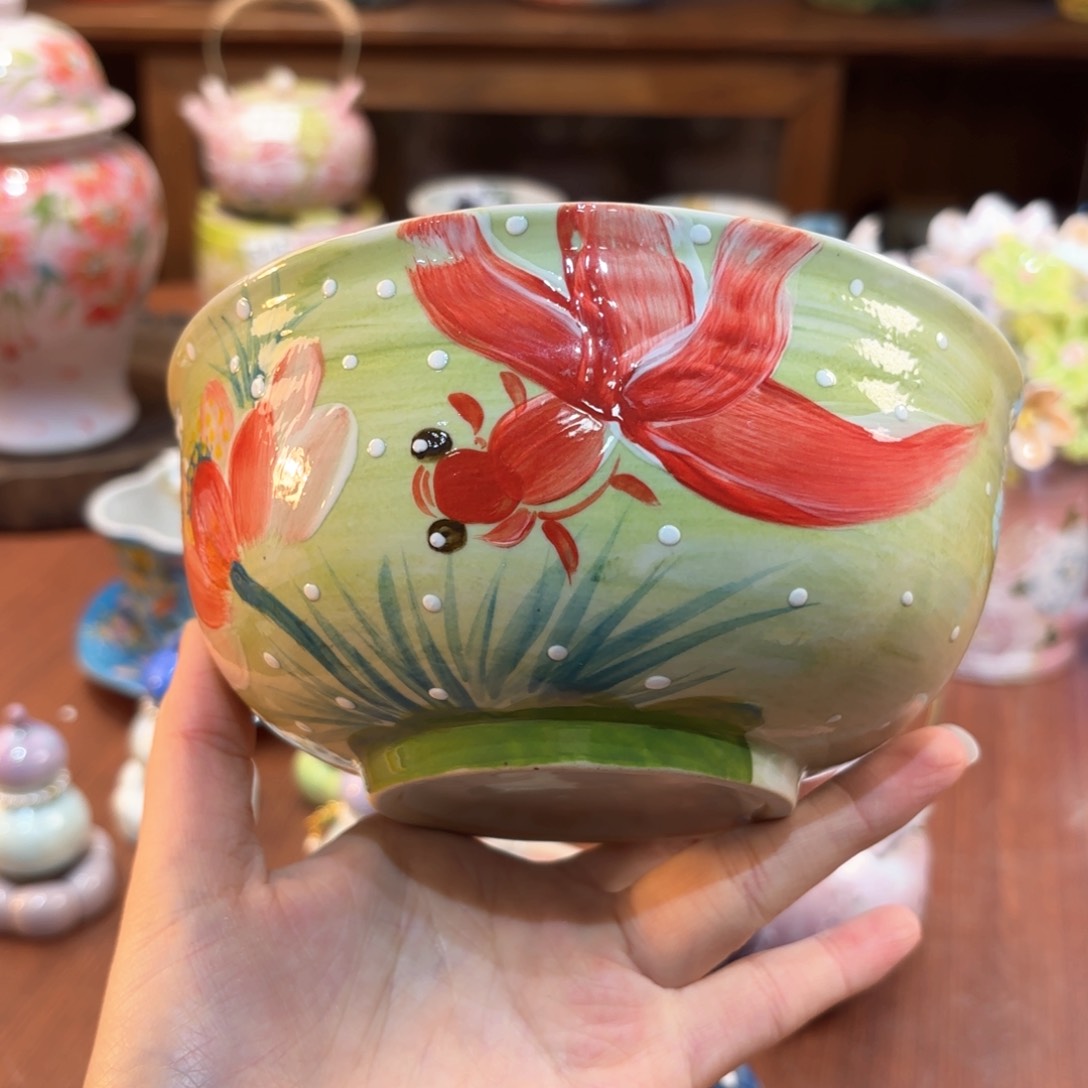 景德镇手绘高温釉下彩陶瓷茶具