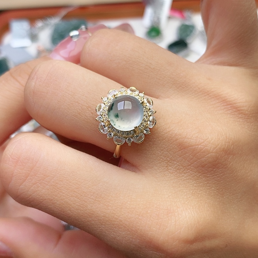 【闪购商品】翡翠戒指未镶嵌天然翡翠戒指