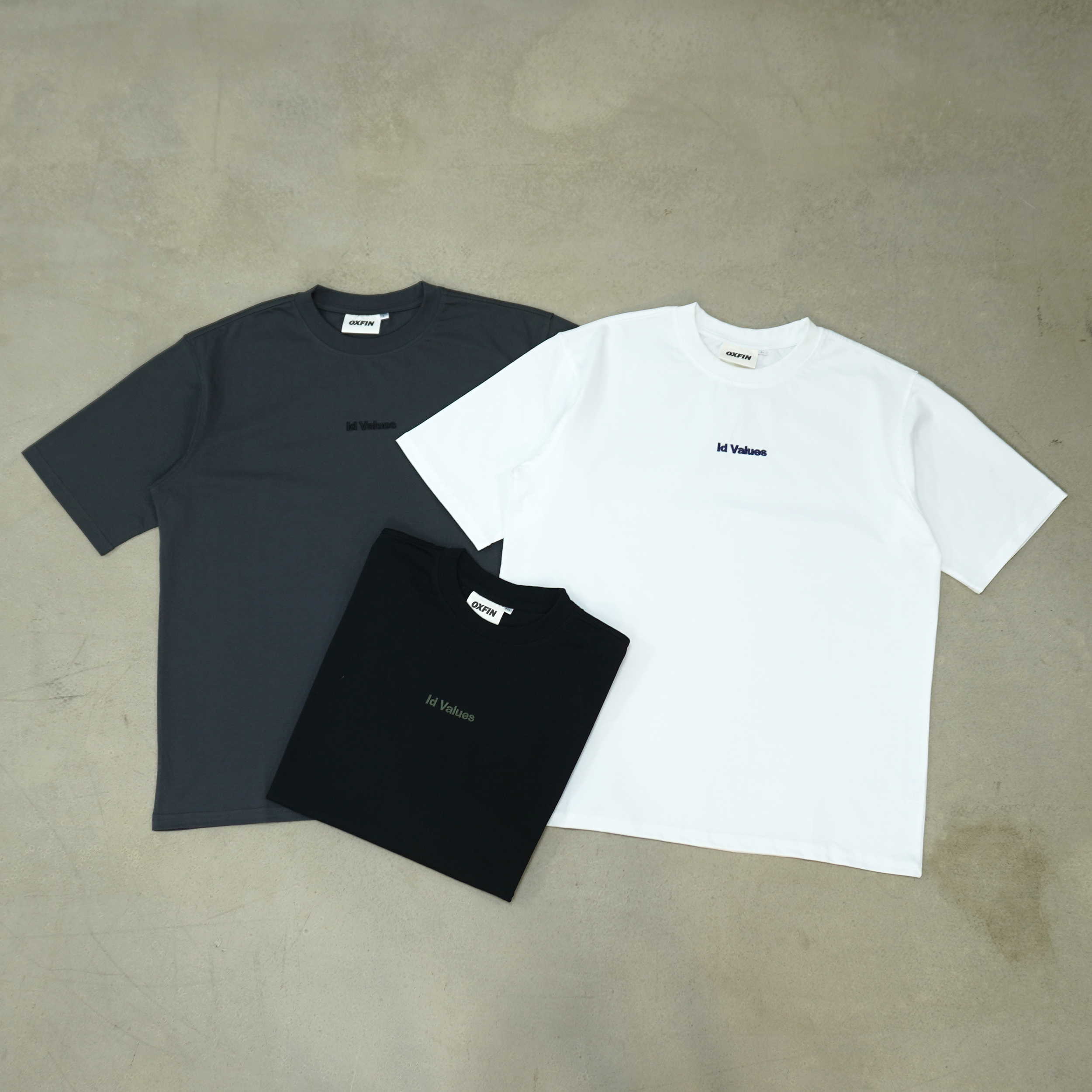 四眼仔推荐-OXFIN索罗娜240g速干防晒简约宽松男高级感短袖T恤