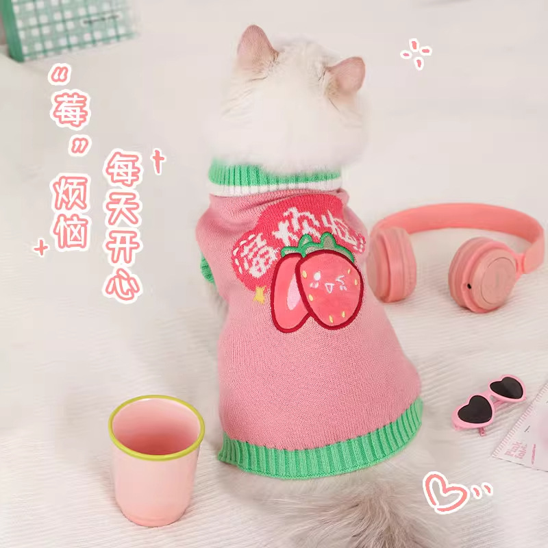 猫咪衣服秋冬宠物小猫幼猫布偶的冬装冬天保暖毛衣防掉毛猫猫冬季