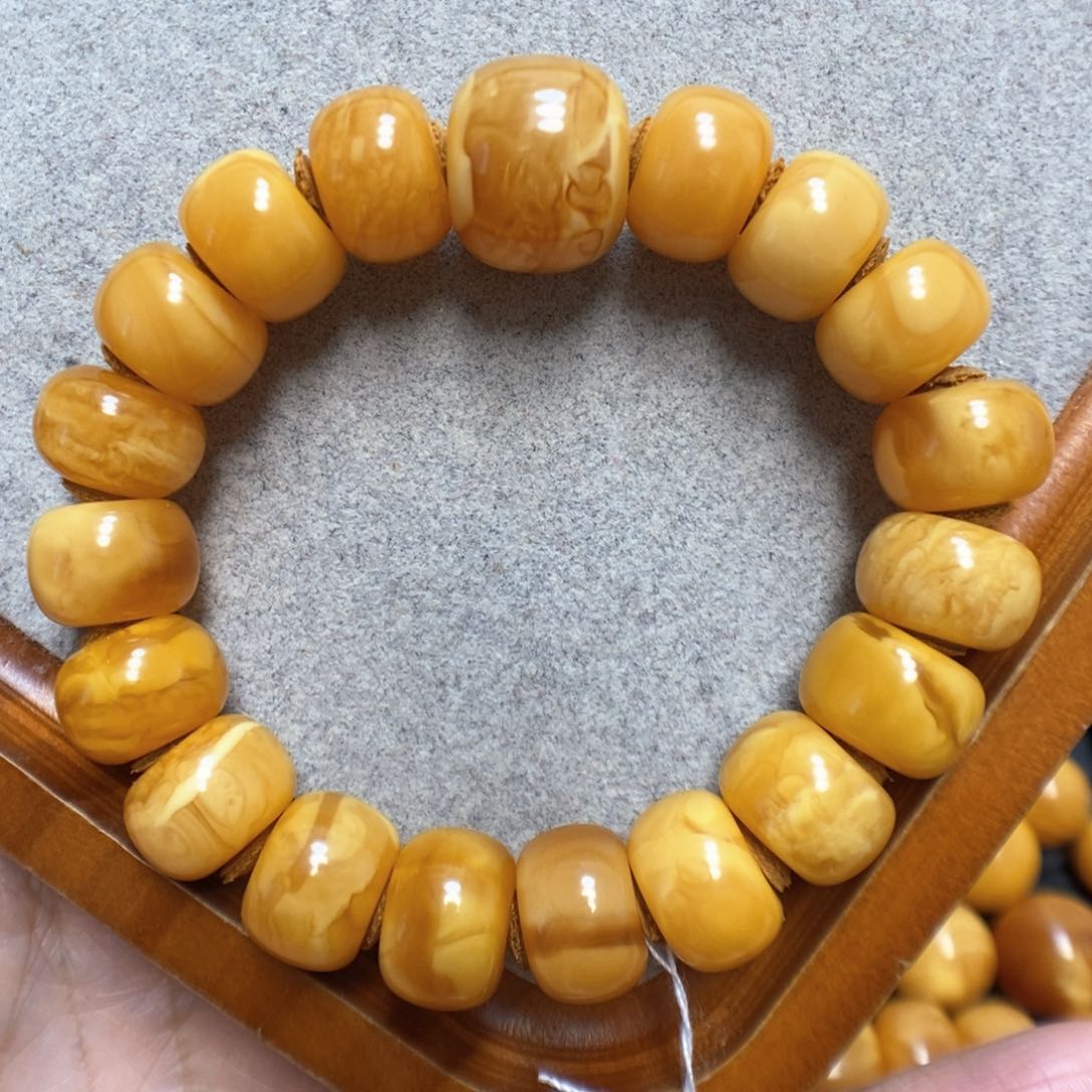 蜜蜡手串未镶嵌蜜蜡