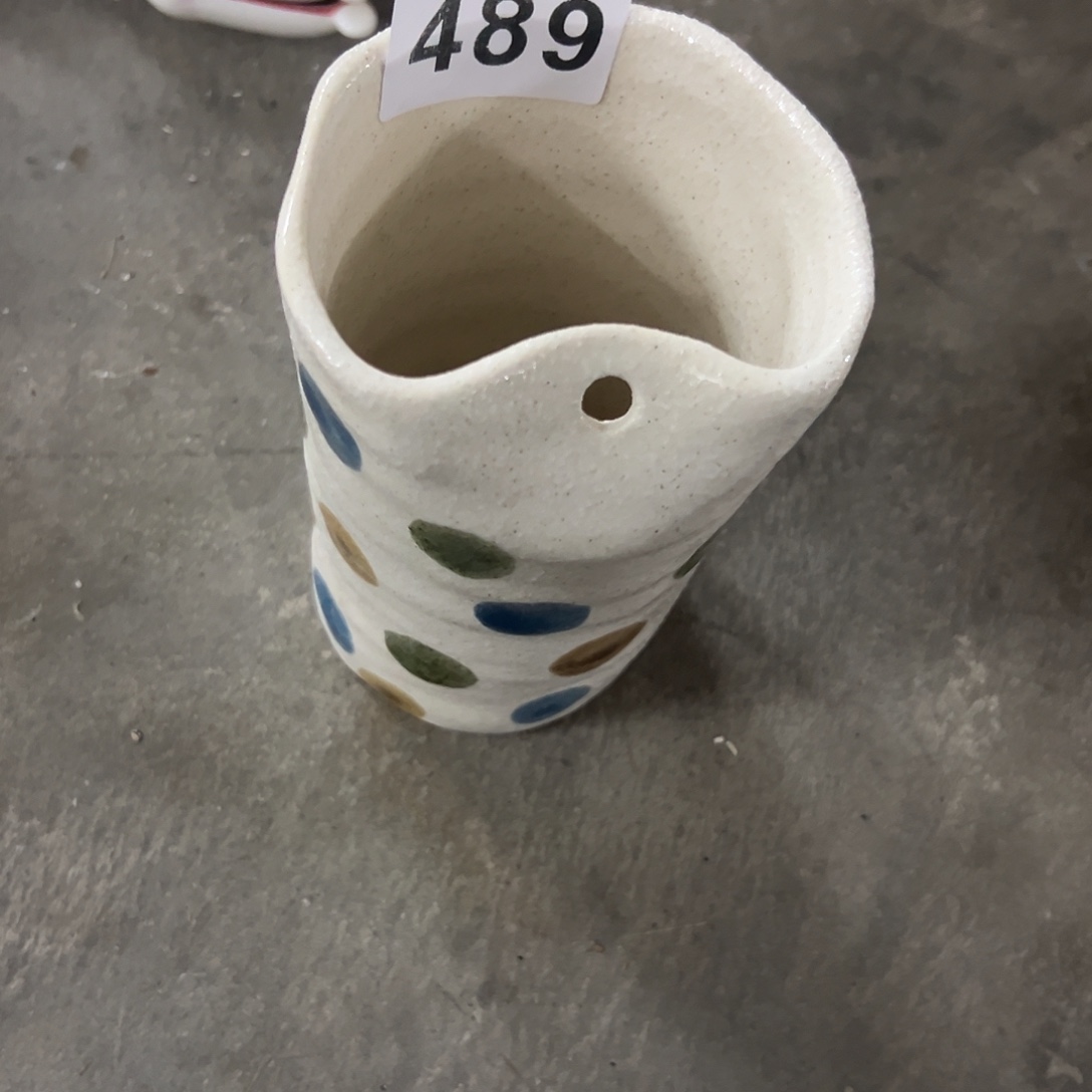 搪瓷微瑕波点吸管杯489一个