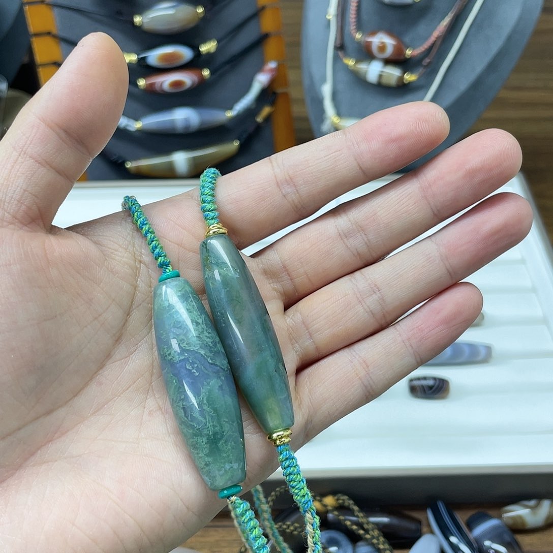 老***特玛瑙/玉髓合金颈饰