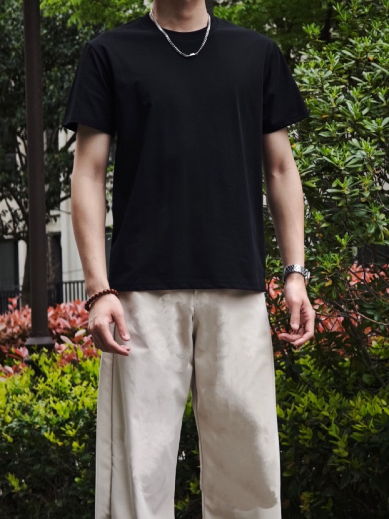 索罗娜冰丝质感清凉舒适透气圆领短袖T恤男女休闲百搭夏季必备