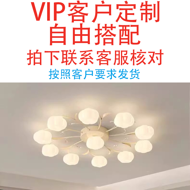 客厅大气吸顶灯吊灯全屋灯具搭配灯具设计师自由搭配客户定制套餐