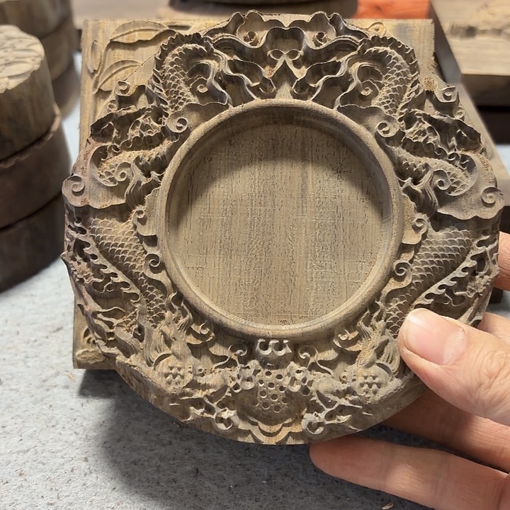 落***风风车木（黑檀木）底座