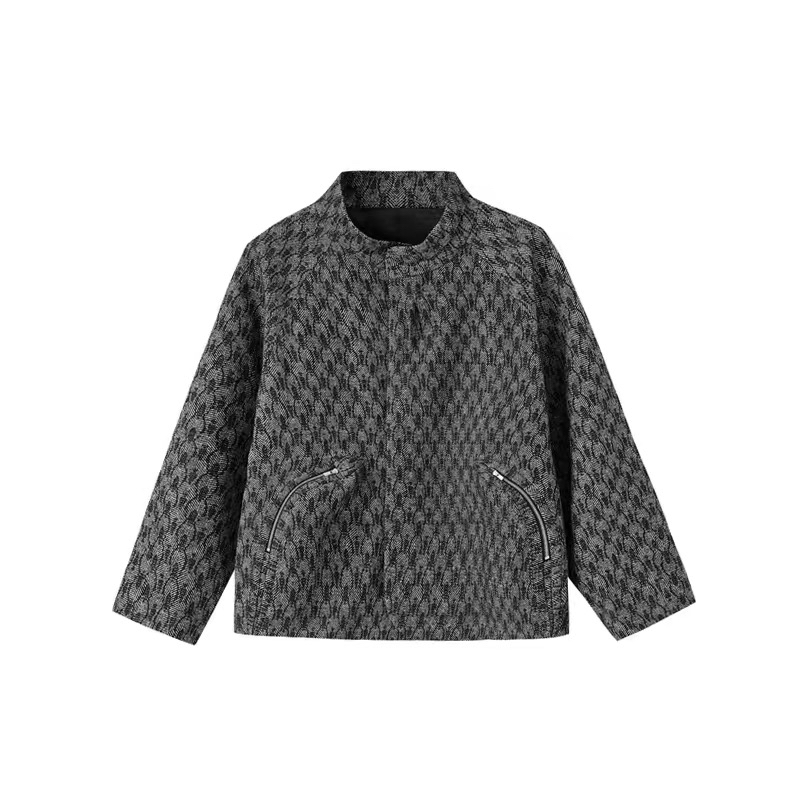 Conchoboe/Erect Jacket/双褶皱立领明拉链立体兜夹克