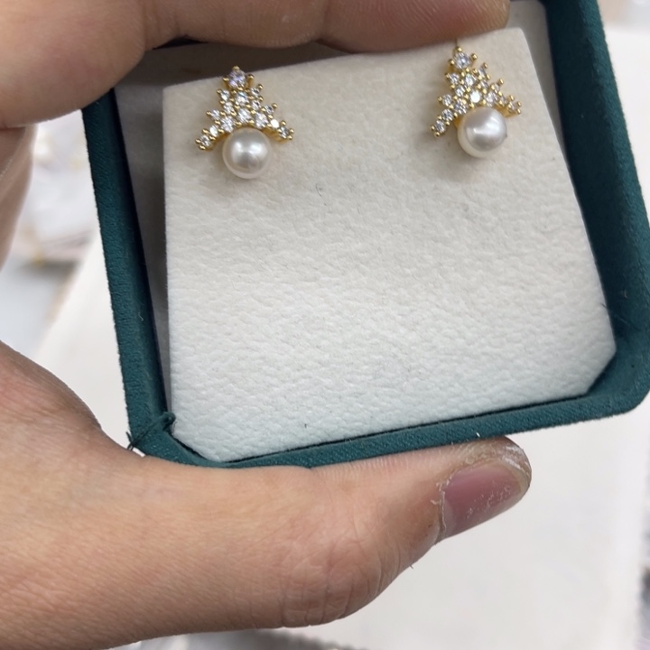 颈饰淡水珍珠银S925镶嵌14