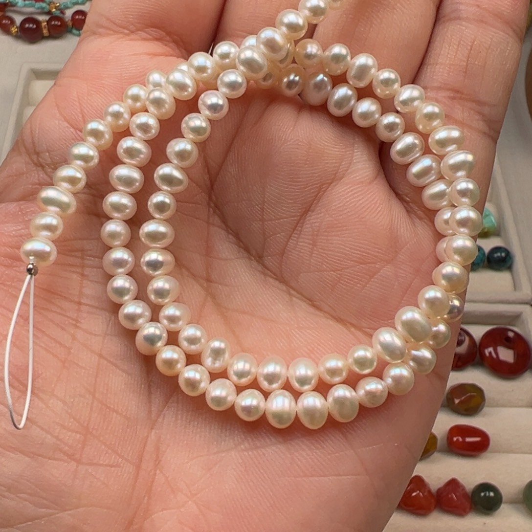 未镶嵌颈饰淡水珍珠卡5.4