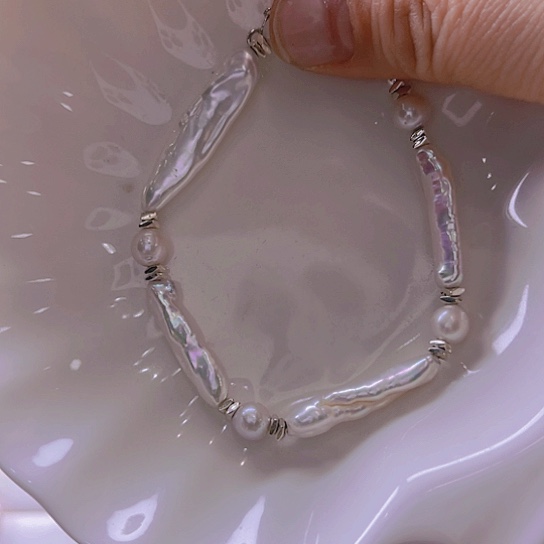 淡水珍珠手绳合金