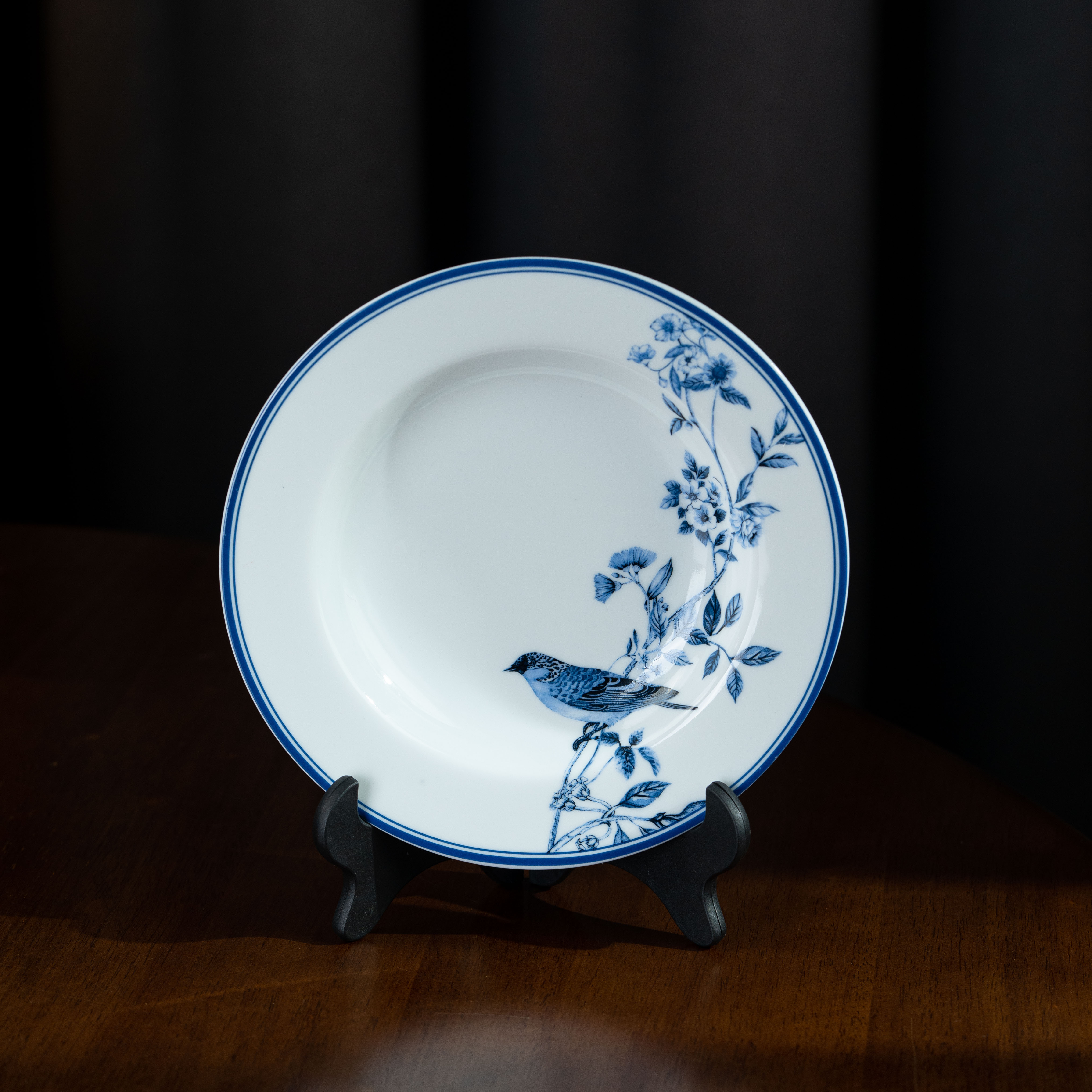 花鸟盘 壶承 直径22cm 家用茶周边