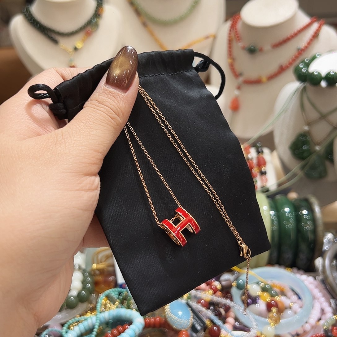 钛钢颈饰玛瑙/玉髓